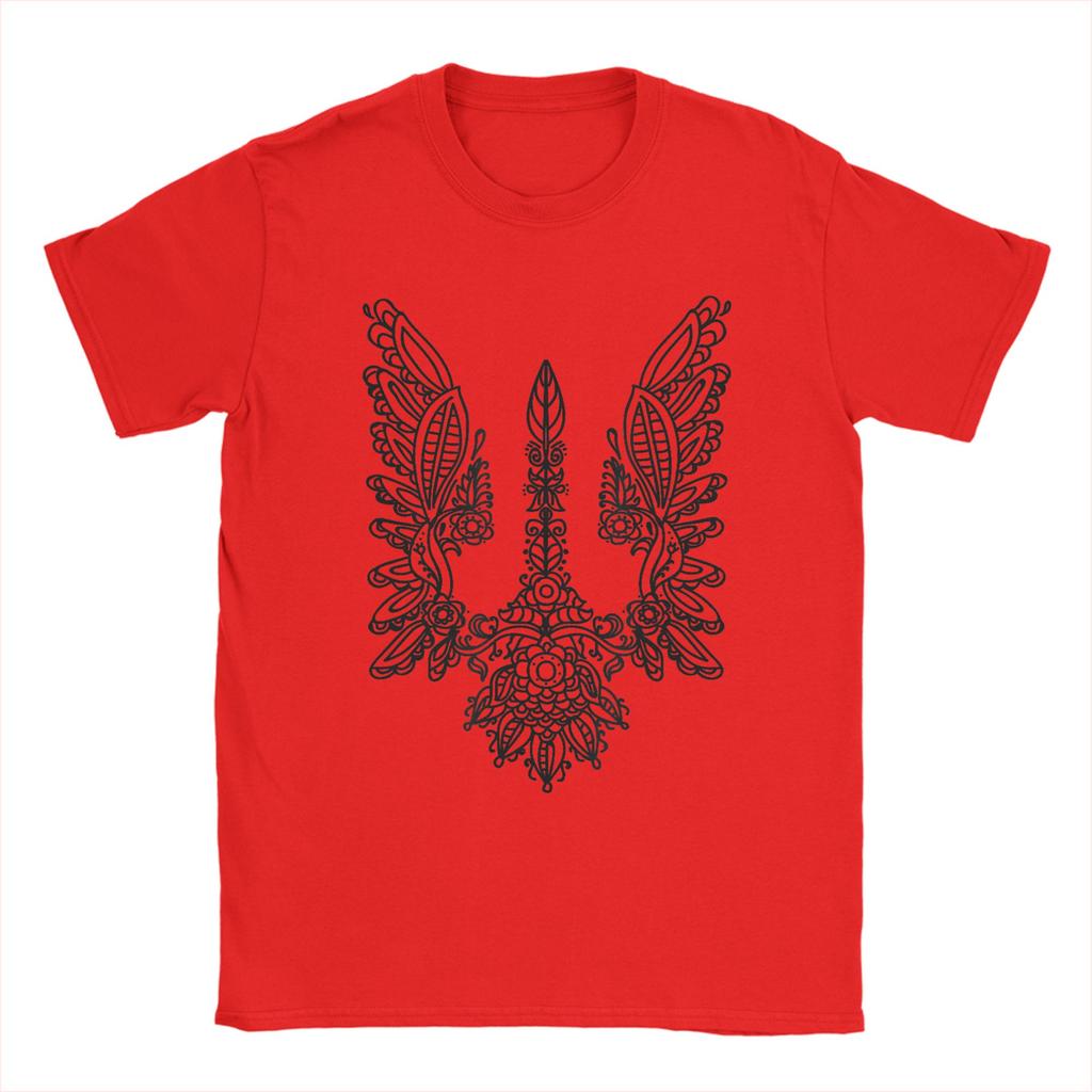 Ukrainian Flag Ukrainian Coat of Arms Emblem Cotton TShirt For Unisexs Summer Vintage T Shirts ONeck Novelty Tee Shirt Oversized