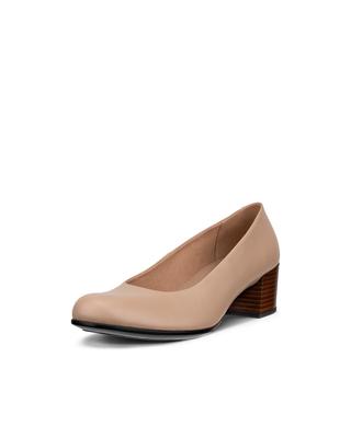 ECCO Elegantní Klasické Velikost 35 Pravá Kůže Dámské Lodičky 20990301084 Nude, Velikost 23,5 cm, 3E