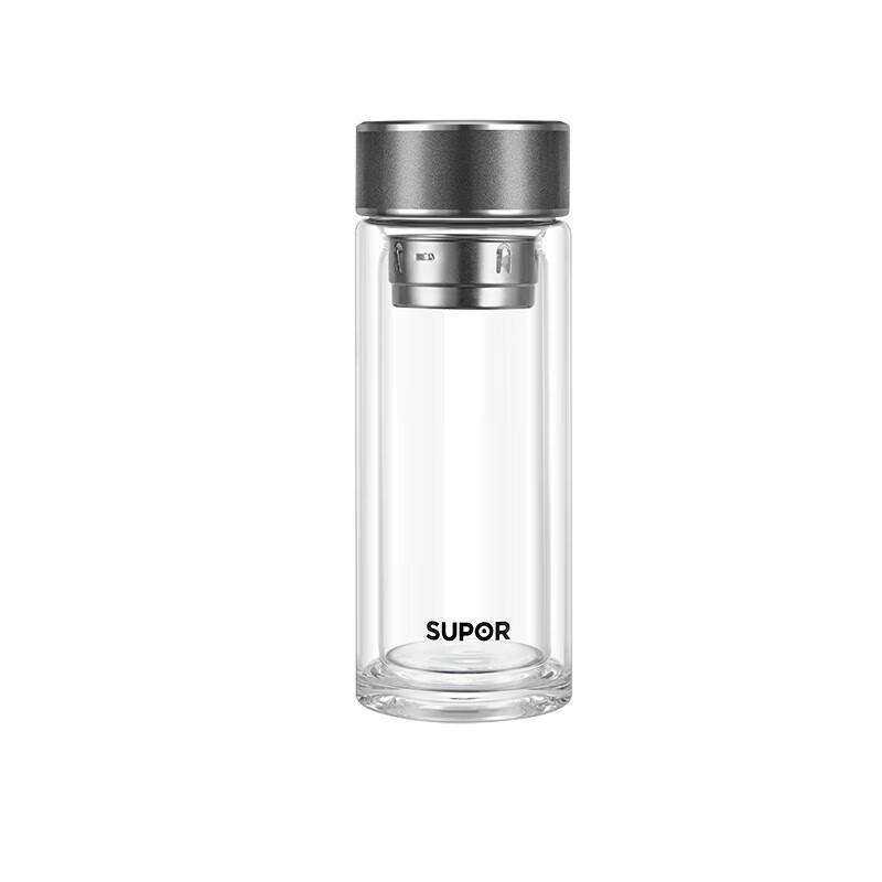 Supor Double-Wall Borosilicate Tea Infuser Bottle