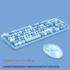 MOFII Motehand 2.4G Wireless Keyboard & Mouse Set - SWEET Colorful Lipstick Design