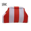 Kiss Lock Clutch Purse Woven Striped for Woman, Large Capacity Cosmetic Pouch, Portable Knit Dumpling Bag, Handbag Evening, Party Toiletry Bag