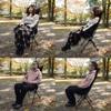 Chair WINGEAR Outdoor Chair Folding Chair Low Chair Camping High Chair Chair Lightweight Compact Load Capacity 120kg Aluminum Alloy Camping Chair