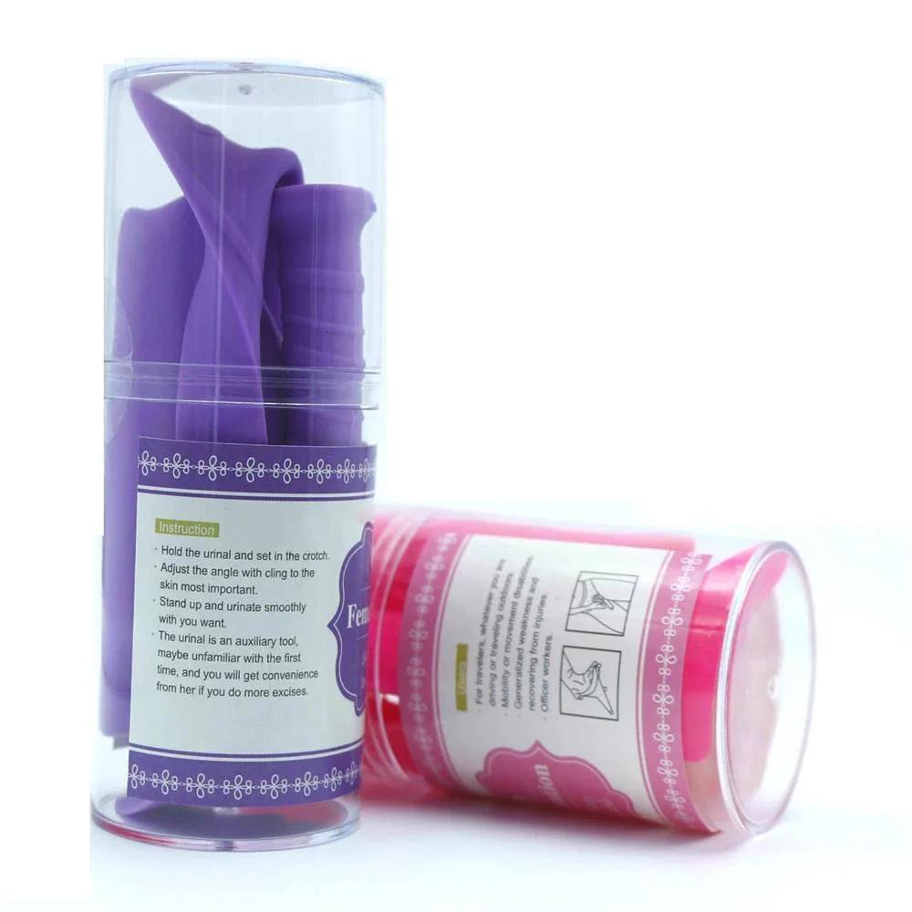 Dispositivo per Urinazione Femminile in Silicone Orinatoio Femminile Portatile Ti Permette di Fare Pipì in Piedi Riutilizzabile Imbuto per Pipì da Donna per Viaggi All'Aperto