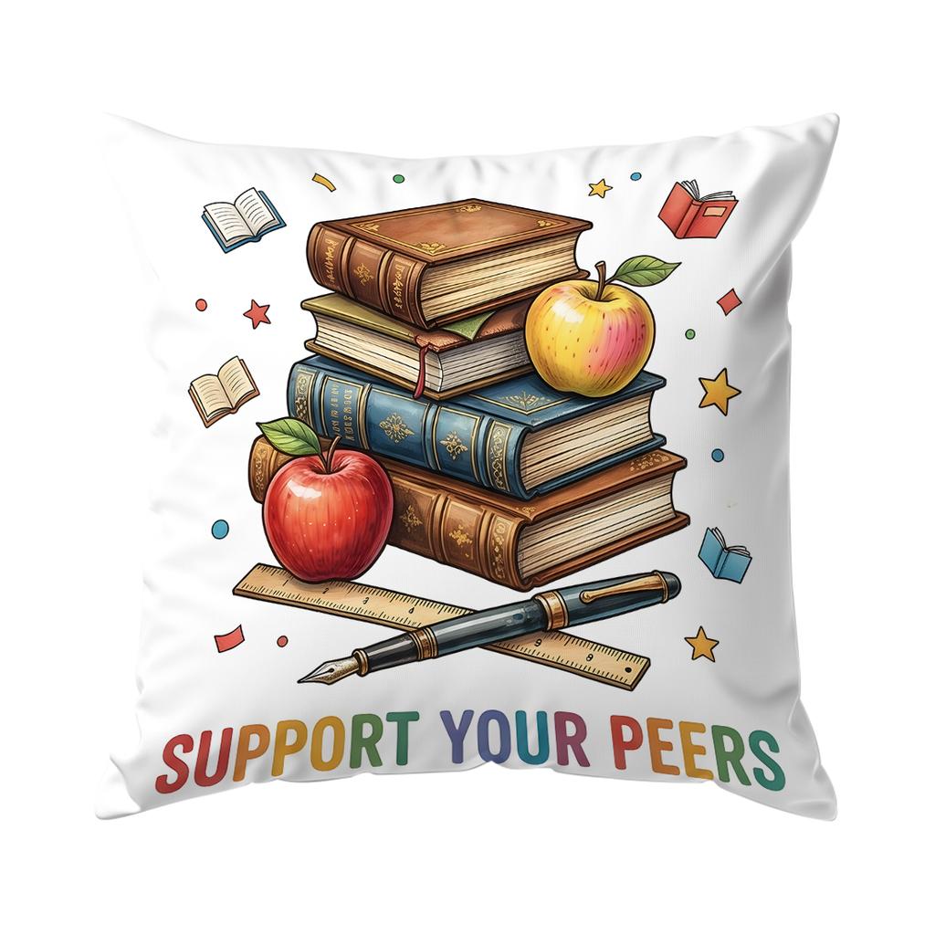 Stationery Learning Statement Design Cushions Pillowcase Polyester Cushion Cover Throw Pillow Pillowcover Home Car Sofa Decor