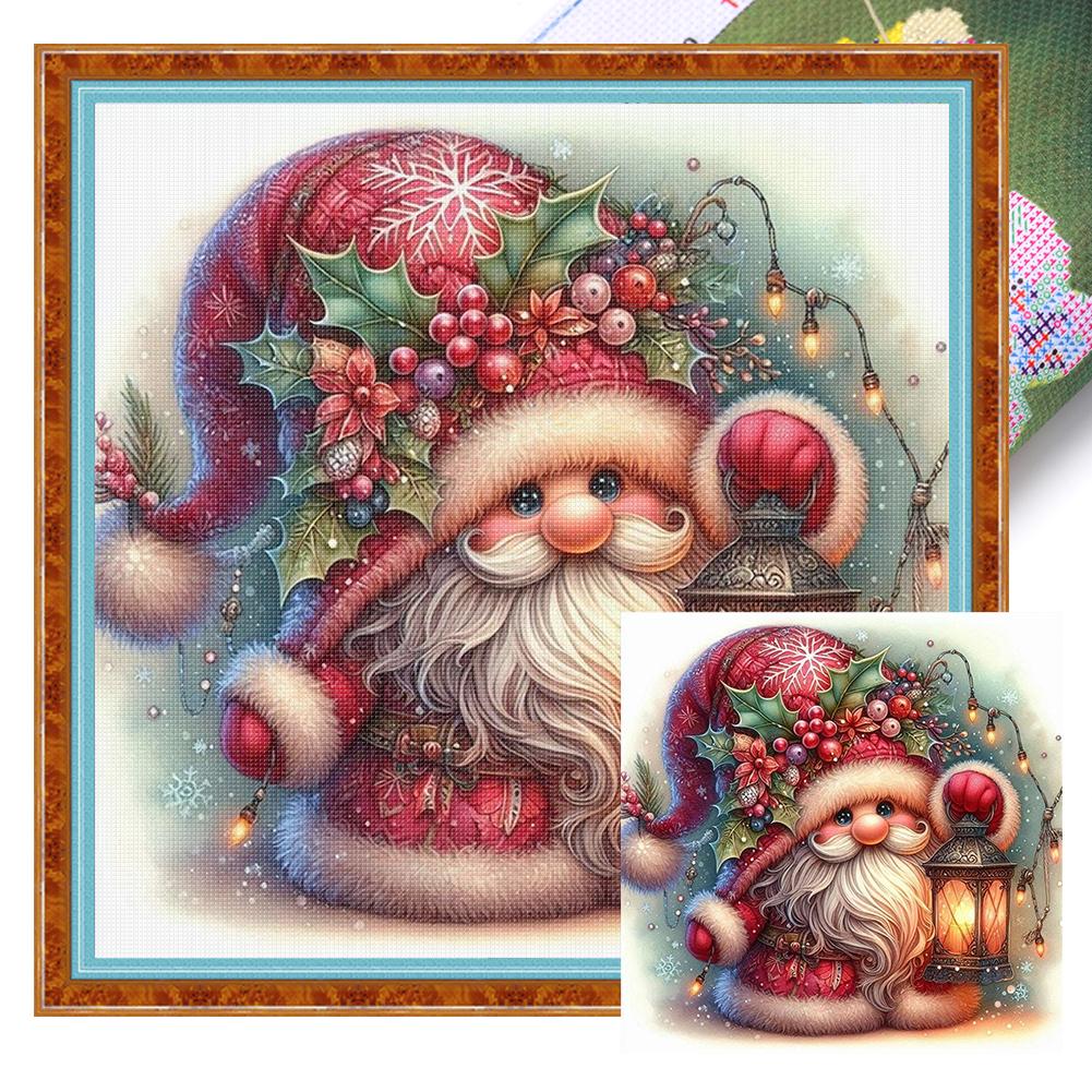 Christmas Printed Cross Stitch Kit DIY 11CT Embroidery Craft Set Home Decor