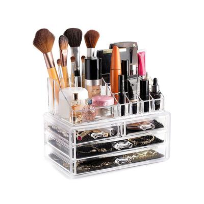 Transparentes mehrschichtiges Schubladenregal aus Acryl, Aufbewahrungsbox für Schönheitswerkzeuge und Make-up, Modell S#-M#, Geburtstagsgeschenk für Frauen