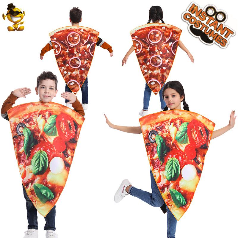 Children's funny food pizza costume Kids' Party Funny Pizza Onesie cosplay Play as Daoist clothing