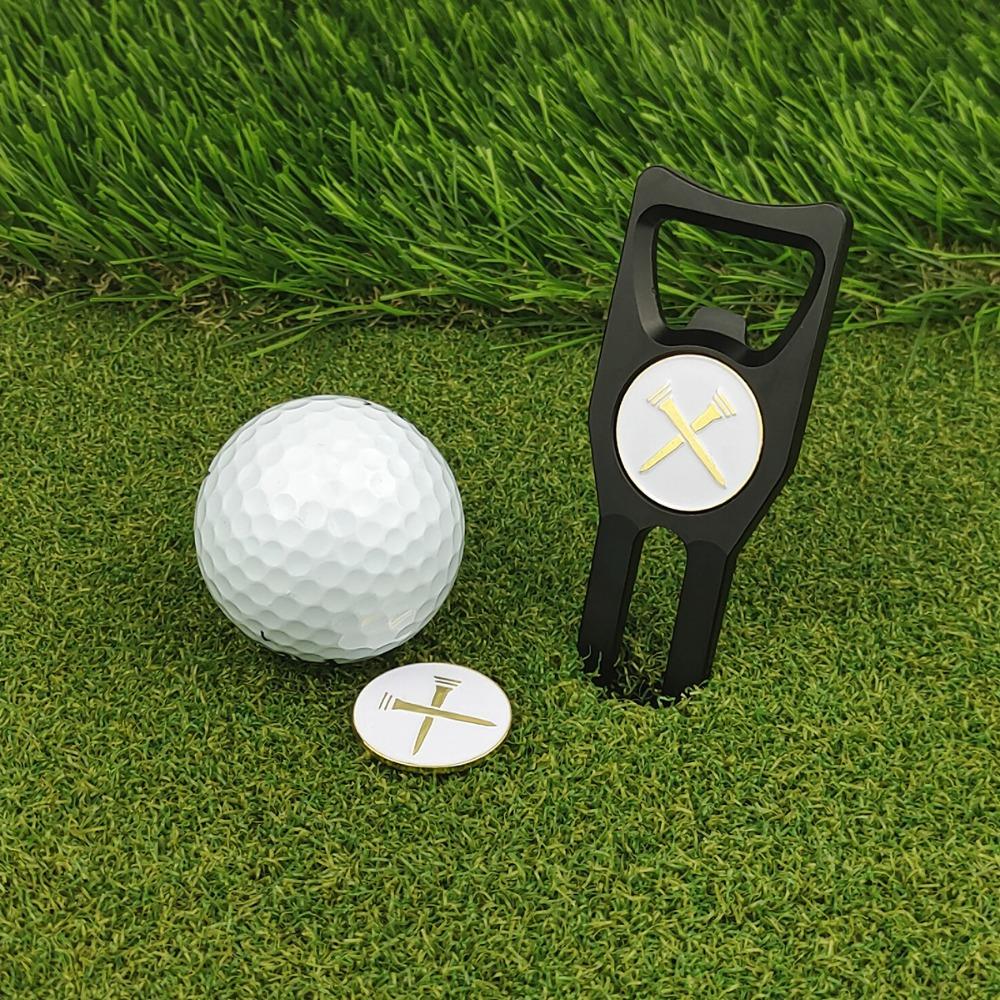 Green Fork Green Fork Marker Set Golf Cap Clip Golf Ball Marker Hat Clips Golf Products