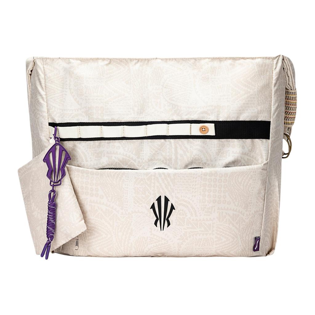 New Anta Irving Series Polyester Jacquard Fabric Crossbody Bag Regular Unisex Corn White 192531142-2