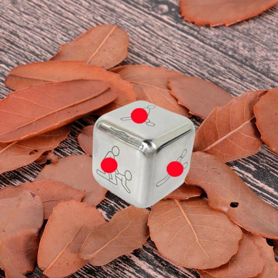 Metal Dice Romantic Date Night Decision Dice Fun Activity Couples Dice Game Toy for Valentine's Day Anniversary
