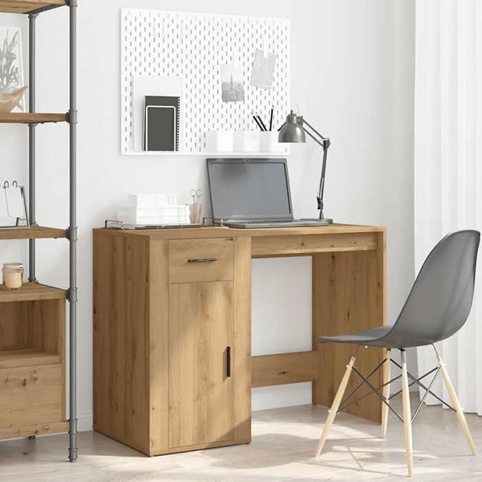 VidaXL Desk Artisan Oak 100x49x75 Cm Engineered Wood, Computer Desk, Writing Desk, Office Furniture At 857100