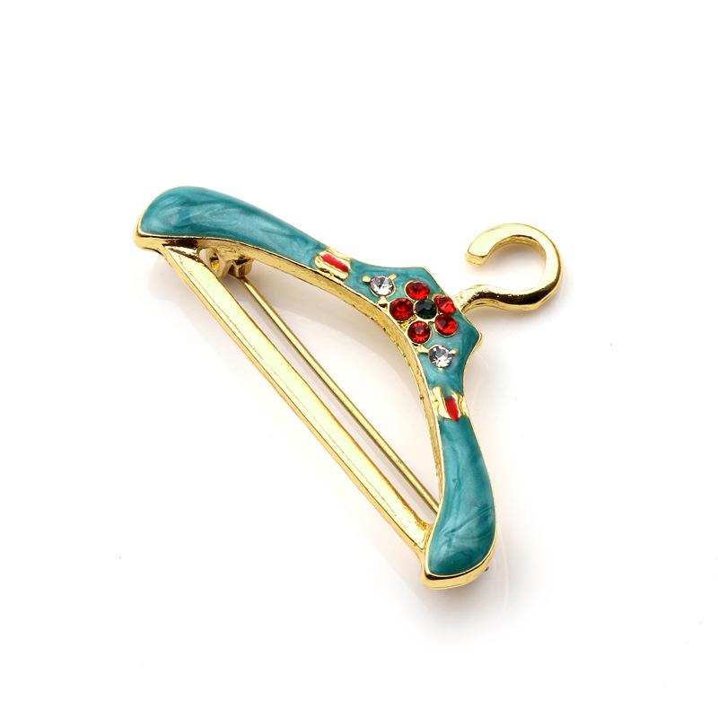 European and American Fashion Women's Creative Hanger Sewing Machine Ins Brooch Literary Pin Bag Clothes Accessories