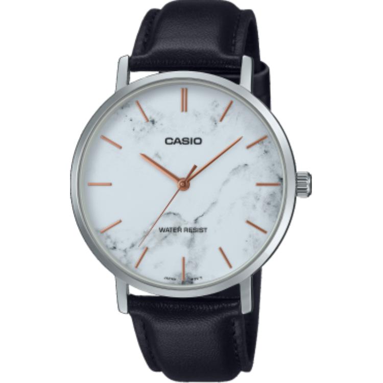 CASIO 30m Water Resistant Quartz Movement Watch Unisex White Dial MTP-VT01LM-7A White Dial