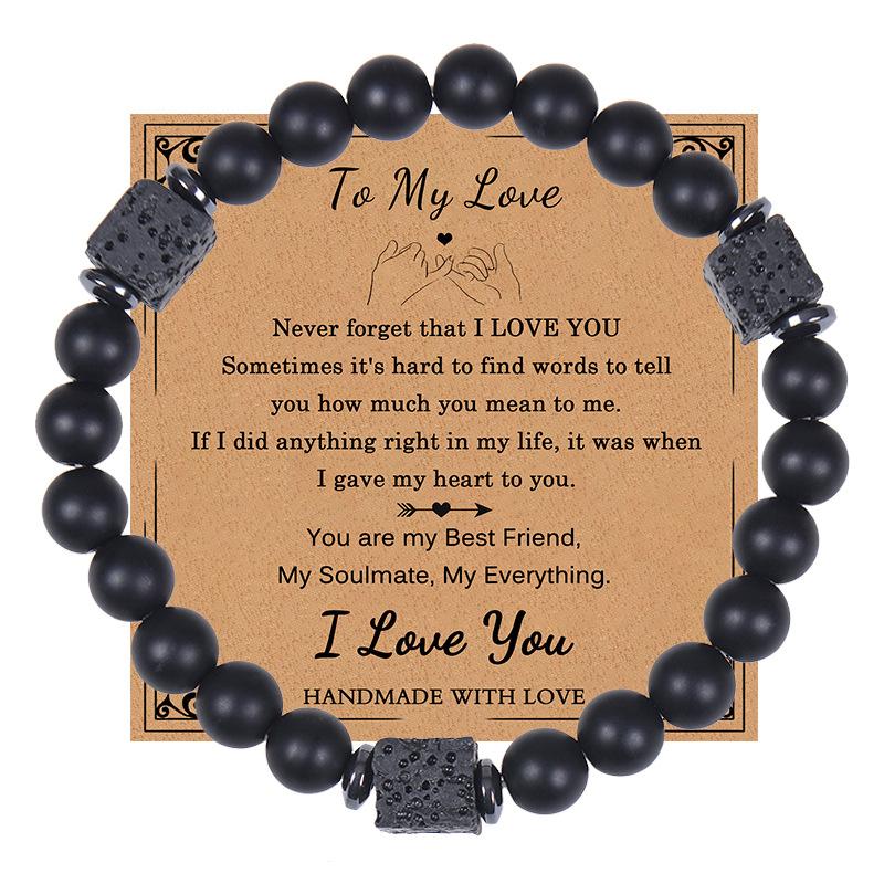 JYL TS Bracelet Birthday Gift  Carded Beaded Celebrates Life & Abundant Blessings