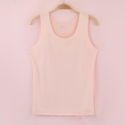 Sommer Eisseide Dünne Weste O-Ausschnitt Ärmellose Nahtlose Tops Frauen Slim Fit Einfarbig Tank Tops Weibliches Unterhemd