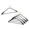 MAWA German Non-Slip Hangers with Body Form Bars, 42LS, Set of 5, Black, 10-Year Warranty