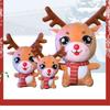 18-24CM Weihnachtsmann-Puppe PP-Baumwolle Weihnachtsdeko-Puppen Schneemann Plüschtier Weihnachtsdeko