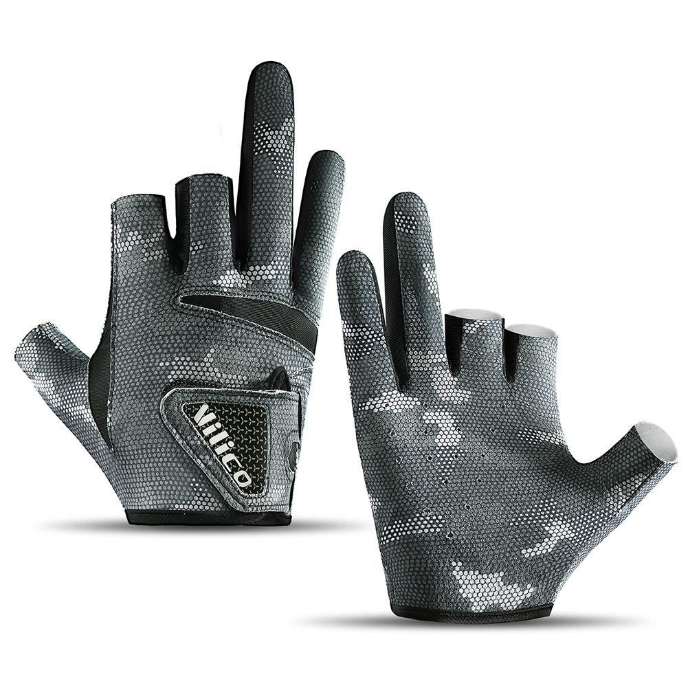 Fishing Gloves for Men Breathable Summer Sun Protection Gloves Adjustable Angling Cycling Sports Gloves Fly Fishing Accessories