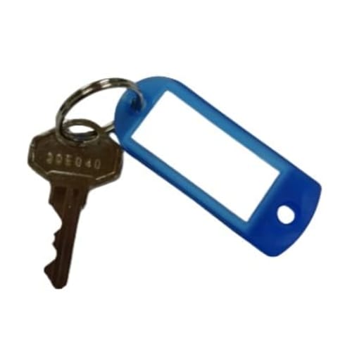 30E040 Genuine Alpha Padlock Key (Blue, with Key Tag)