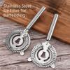 Silver Bar Strainer Stainless Steel Hawthorne Strainer Mixed Drink Cocktail Strainer  Home Bar Use