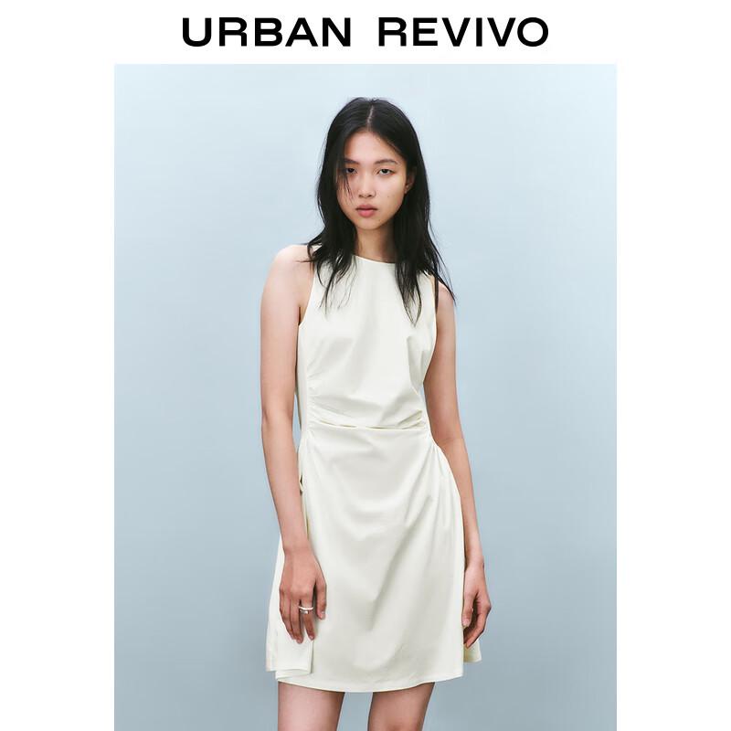 

UR 2025 Spring Elegant Pleated Mini Dress XL