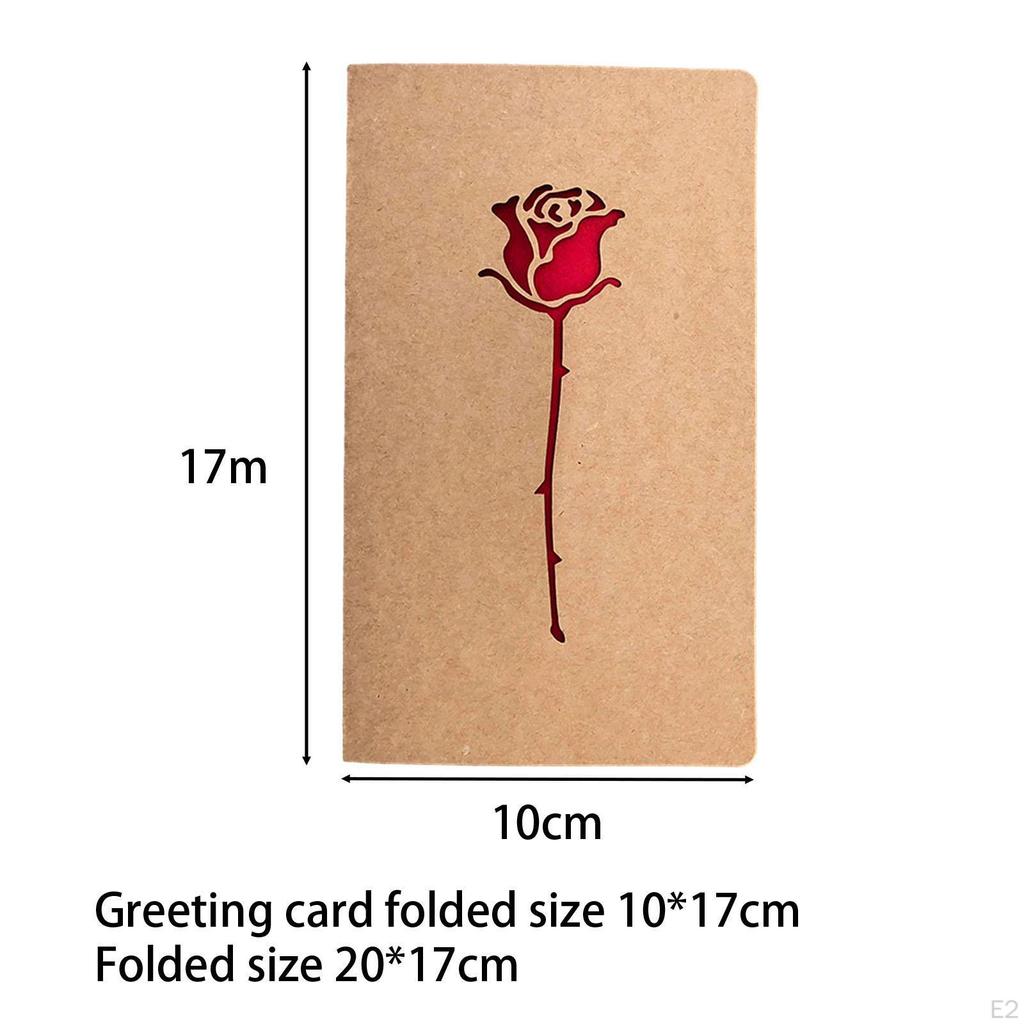 Valentine's Day Cards Birthday Gift Card Kraft Paper Holiday for Family Members