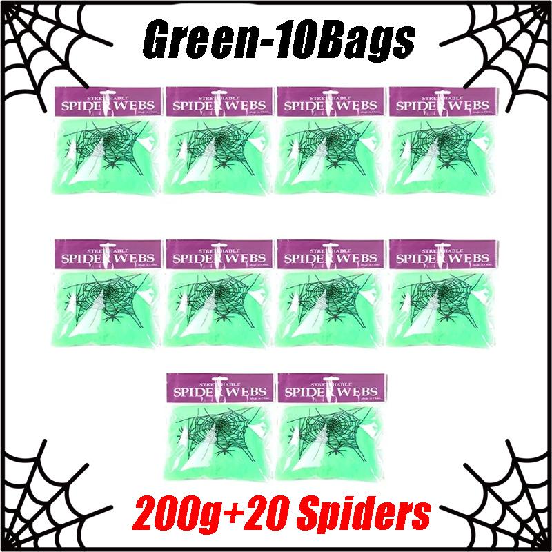 Halloween Spider Web Decorations Stretch Cobwebs with Fake Spiders, Scary Indoor/Outdoor Halloween Party Props
