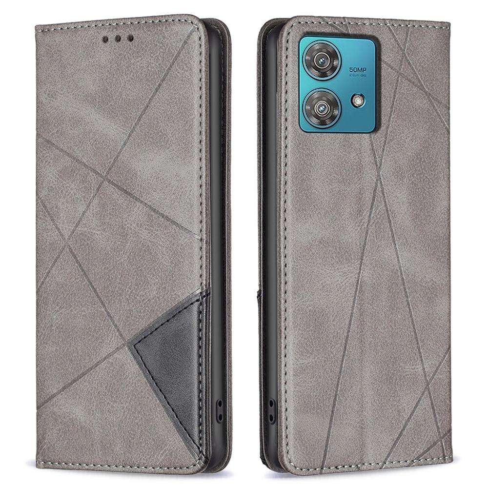 For Motorola Edge 40 Neo 5G Case PU Leather Card Slots Stand Phone Cover
