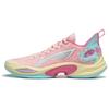 Li Ning Super Light 2024 Basketball Shoes Men's Low Top Peach Blossom Pink/Island Blue ABAU011-8