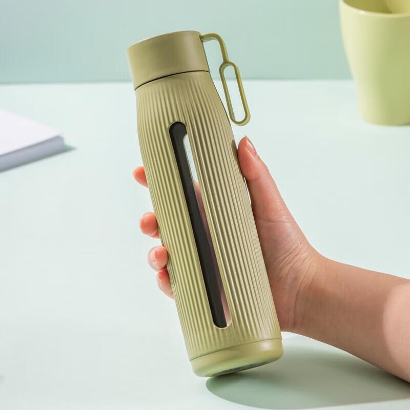 LocknLock Portable Glass Water Bottle with Tea Infuser