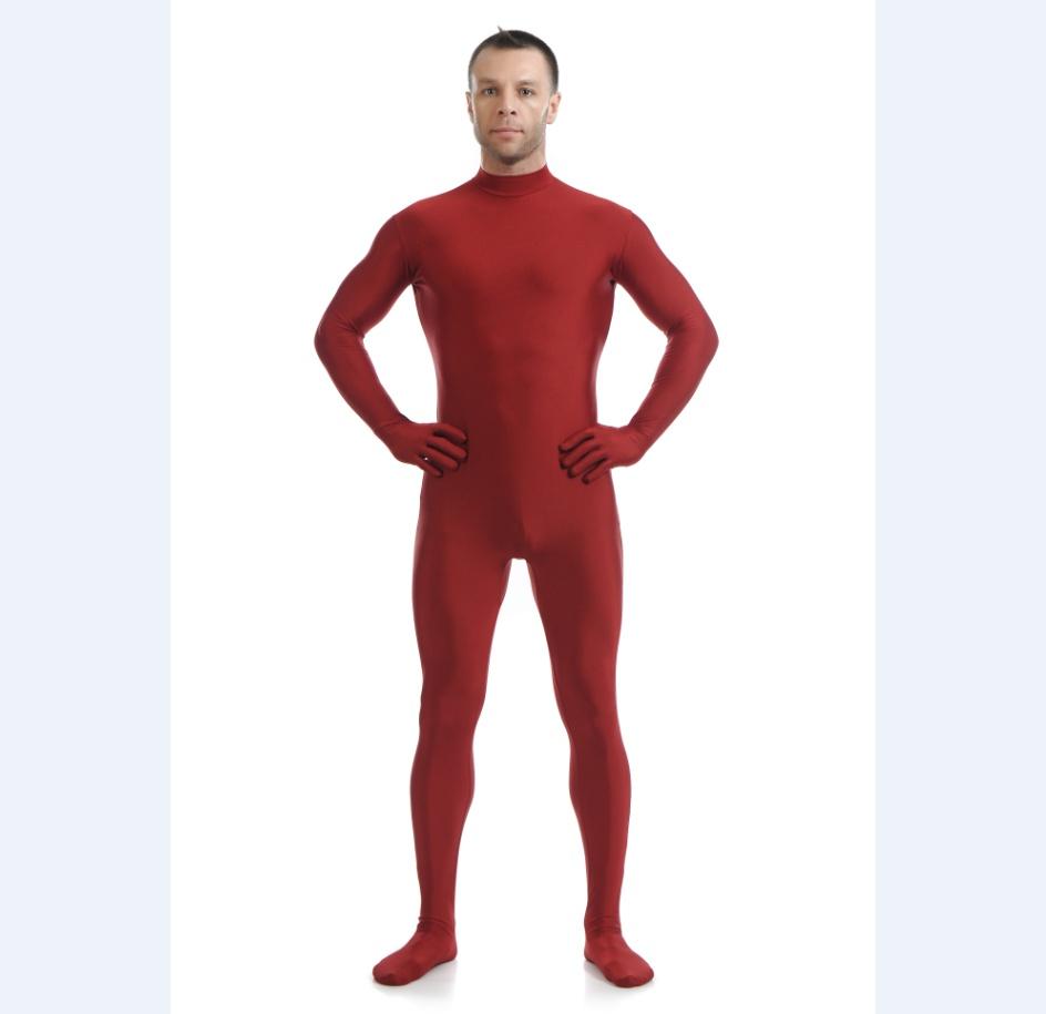 Luxurious Lycra Spandex Party Costume Bodysuit Catsuit Unitard No Hood Hands