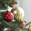 34pcs Crafts 4/5/6/8cm Christmas Ball Delicate Creative Christmas Tree Pendant Painted Colorful Hanging Ornament Party