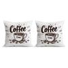 Coffee Time Pattern Decorative Cushions Pillowcase Polyester Cushion Cover Throw Pillow Sofa Decoration Pillowcover Home Decor
