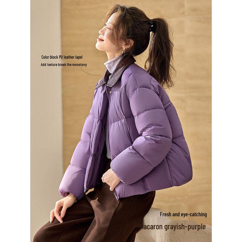 Women s Duck Down Lapel Puffer Jacket XL