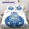 Juego de edredón y fundas de almohada del club de Oporto Decoración del hogar Regalo de cumpleaños (1 * funda nórdica + 2 * fundas de almohada, sin núcleo)
