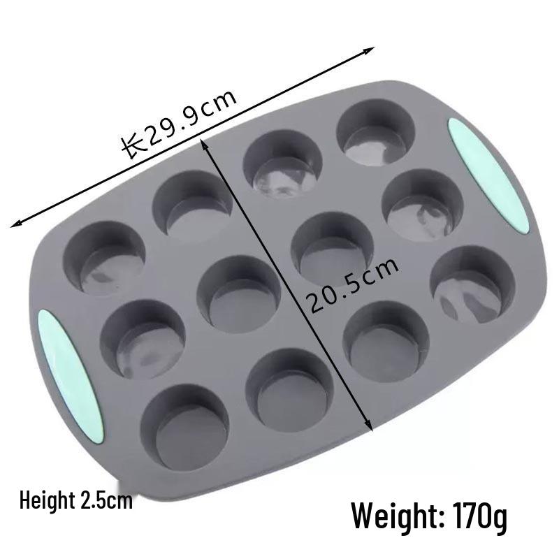 High-Temperature Resistant Silicone Cake Mold – Easy Release for Chiffon, Toast, Cookie, and Muffin Baking