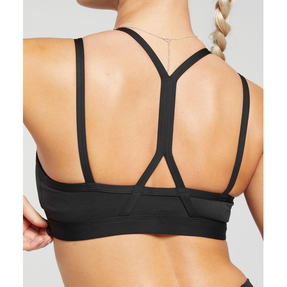 Gymshark Strap Feature Sports Bra Black B8a6a Bb2j