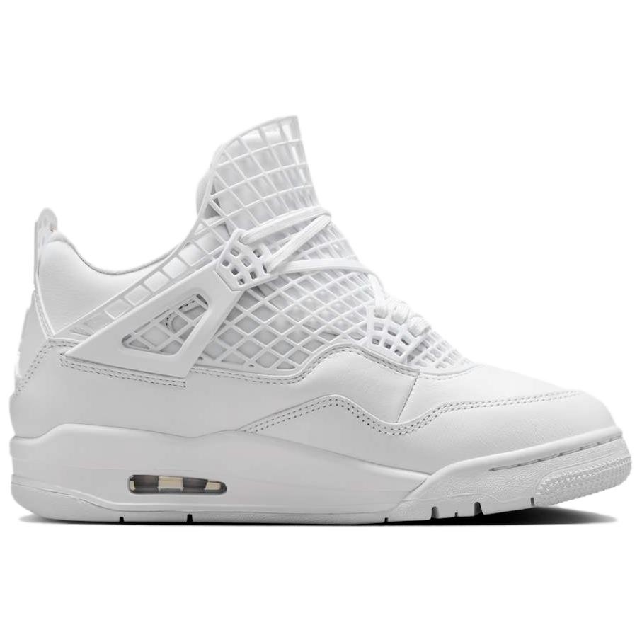 Air Jordan 4 Retro Net - White Women Sneakers Phantom Metallic-Gold FN7251-107