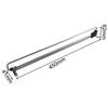 2 Pcs Retractable Adjustable Rods for Closet Space Saving Clothes Hangers