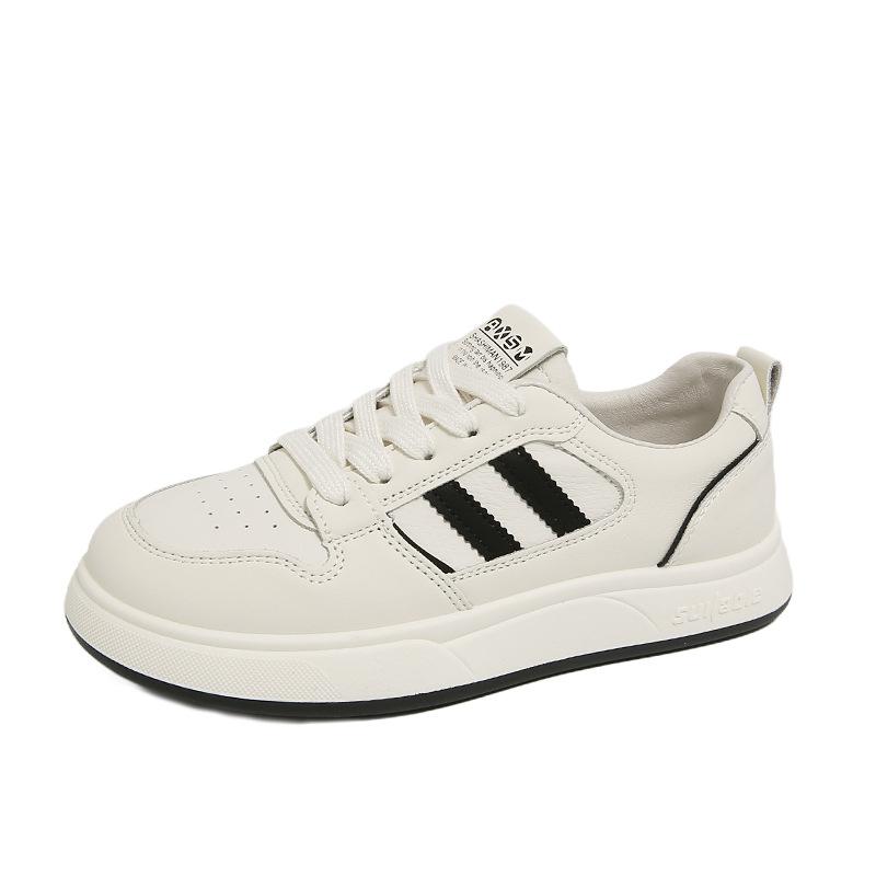 Little white shoes women's spring and autumn new versatile thin flat bottom soft sole light student leisure sports board shoes women's
