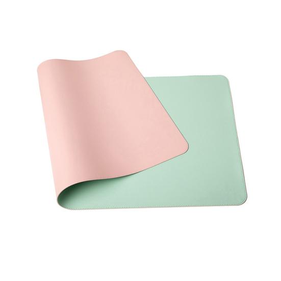 Stain Resistant Mouse Pad Strap Design Faux Leather Decorative Smooth Surface Mouse Cushion for Home