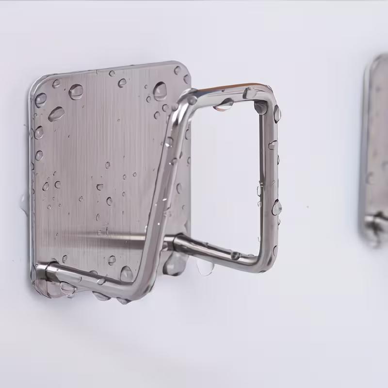 Portaspugne in Acciaio Inossidabile per Lavello da Cucina Senza Foratura Adesivo Organizer per Lavello con Ganci per Spugne e Spazzole