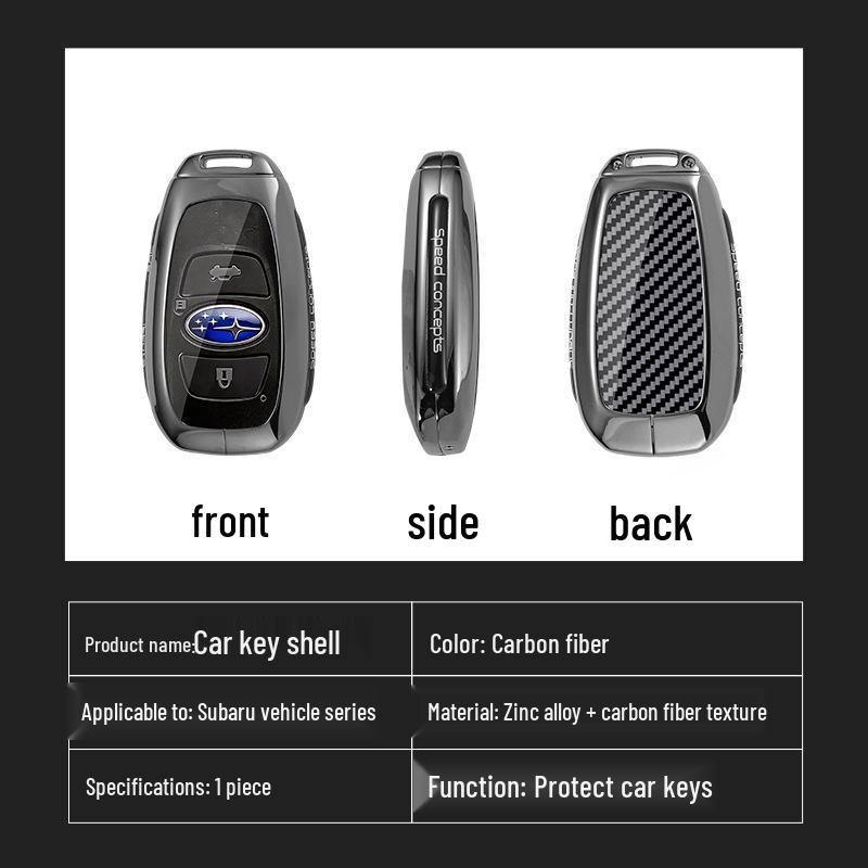 Metal Key Case for Subaru XV, Outback, Forester, BRZ, and Legacy - Car Protection Shell