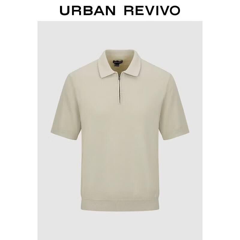 UR2026 Men's Half-Zip Polo Knit Shirt