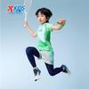 XTEP Kids' Breathable Quick-Dry Gradient Print Short Sleeve Knit Shirt
