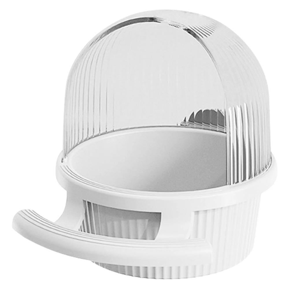 

Пластикова годівниця для птахів у клітці, стійка до білок, годівниця для птахів, чашки, портативна годівниця для папуг білий