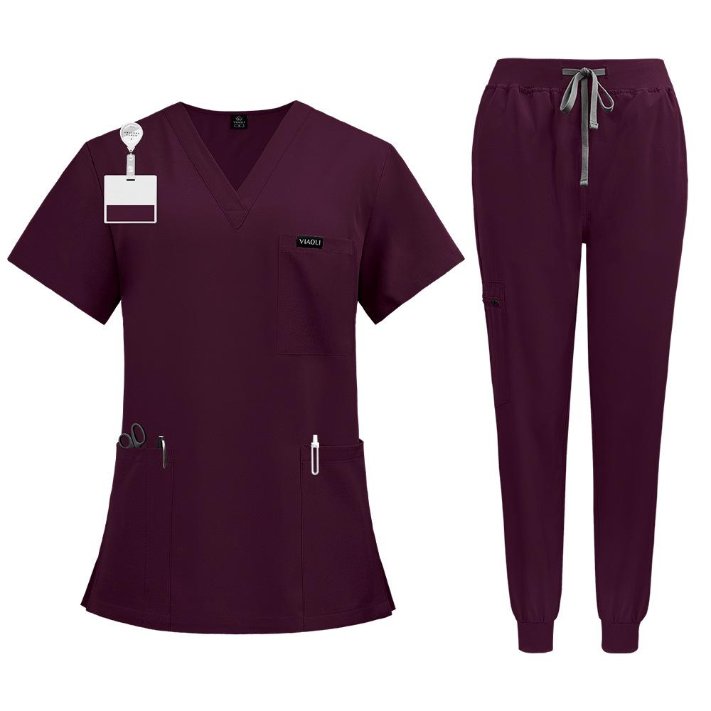 Doctor Nurse Medical Uniforms Shirt Scrubs Women Jogger Set Hospital Accessories Operating Room Surgical Gowns Mens Workwear