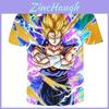 Vibrant Summer Tee Dragon Ball Z Goku Super Saiyan 3d Print Casual T-shirt Men Women Top
