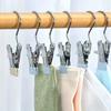 10pcs Multi-Use Metal Hook Clips - Portable Organizer for Hats, Shoes, Pants | Space-Saving Wardrobe & Closet Storage Solution
