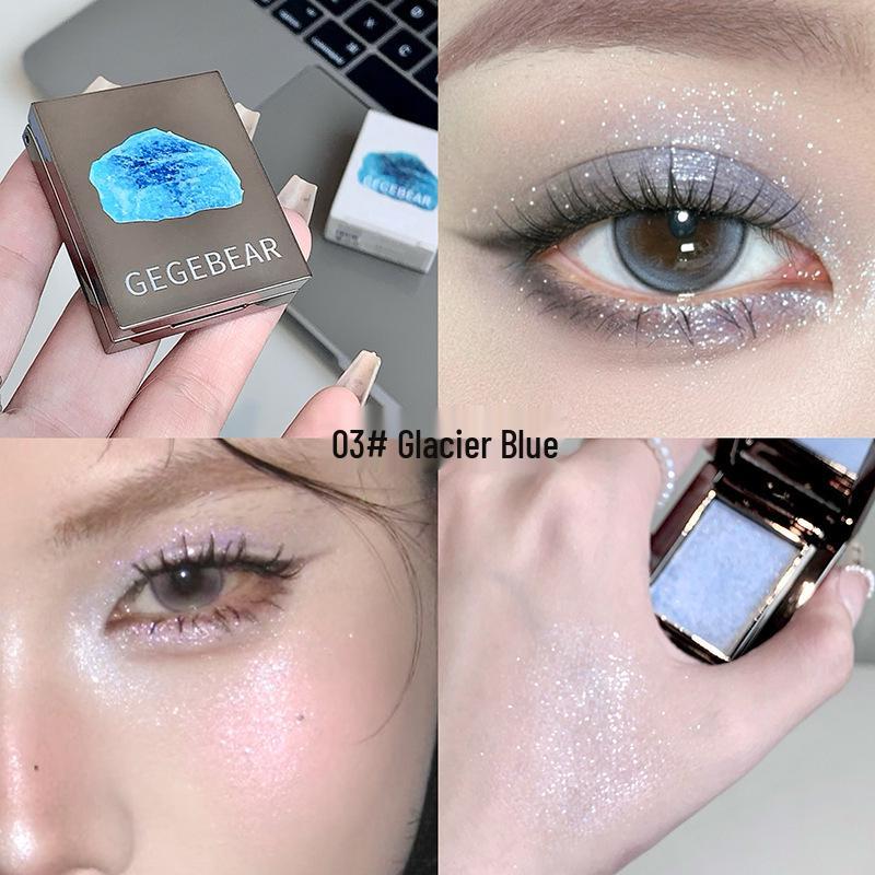 GegeBear Multi-use Shimmer Powder: Eyeshadow, Blush, Contour, Highlight with Smooth Texture